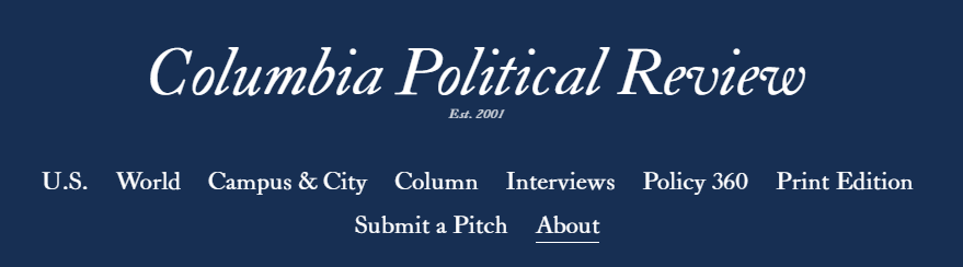 Columbia Political Review